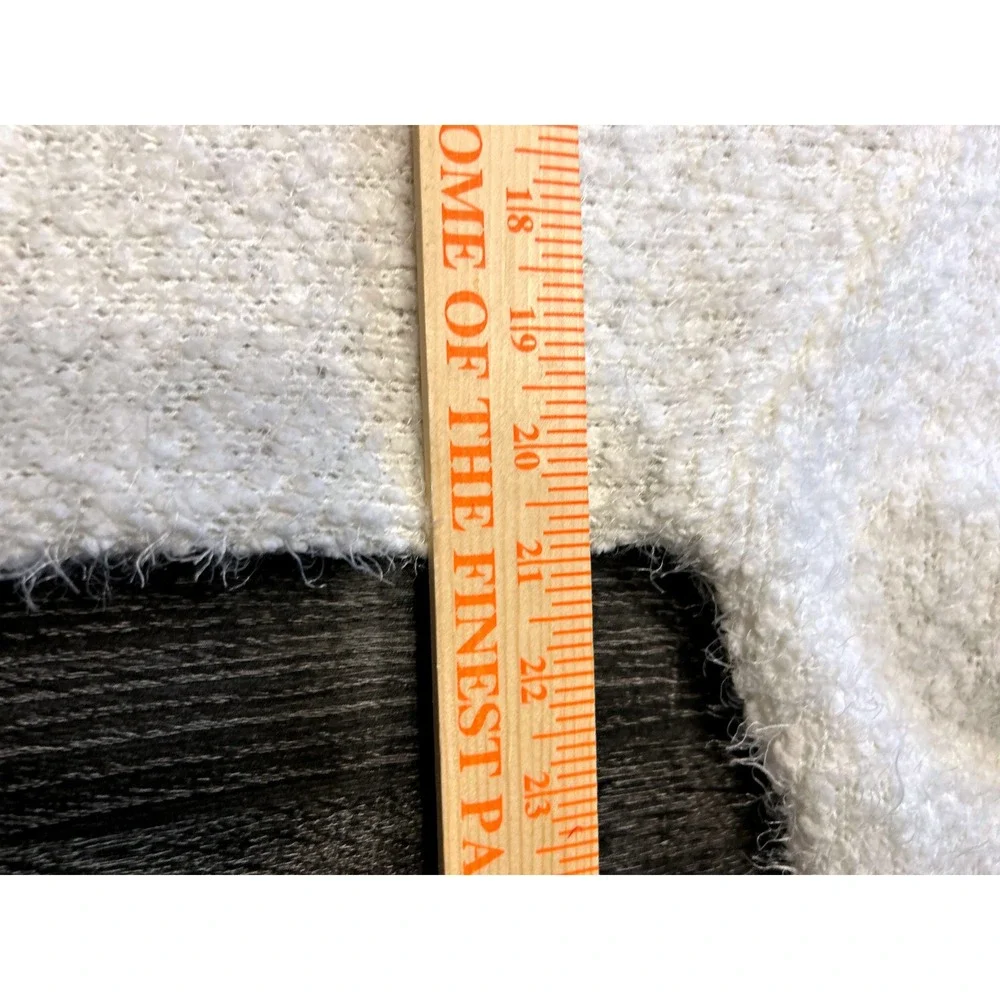 LC Lauren Conrad XXL White Fuzzy‎ Knit Sweater Long Sleeve